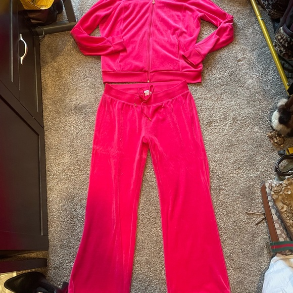 Juicy couture hot Pink Velour Tracksuit